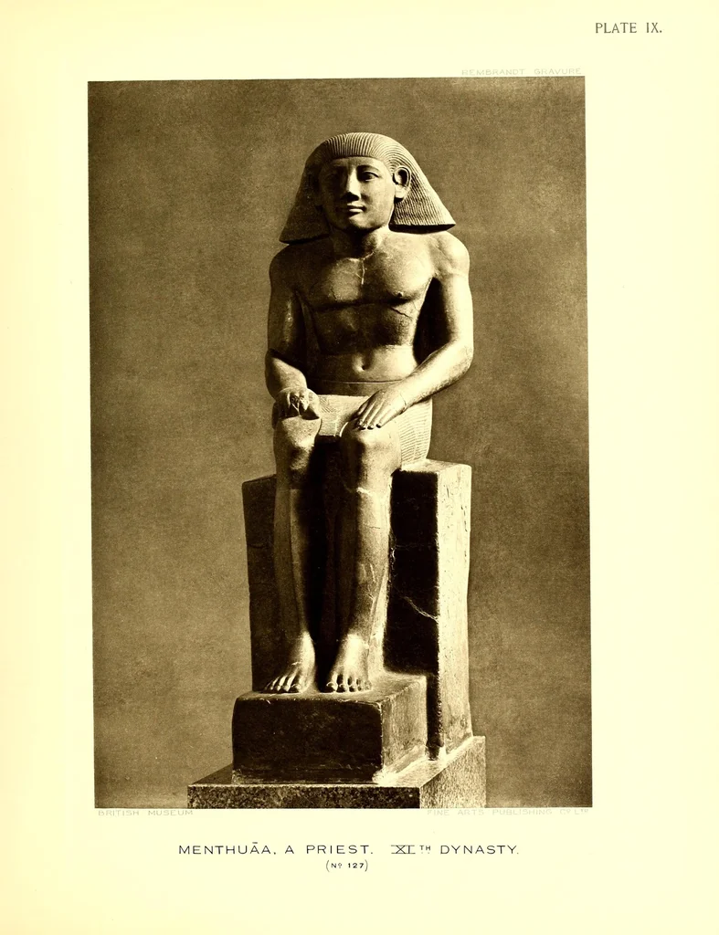 An illustration from Egyptian sculptures in the British museum, 1914, leaf 63