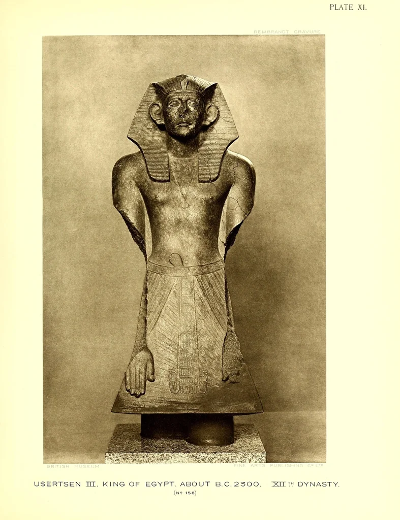 An illustration from Egyptian sculptures in the British museum, 1914, leaf 71