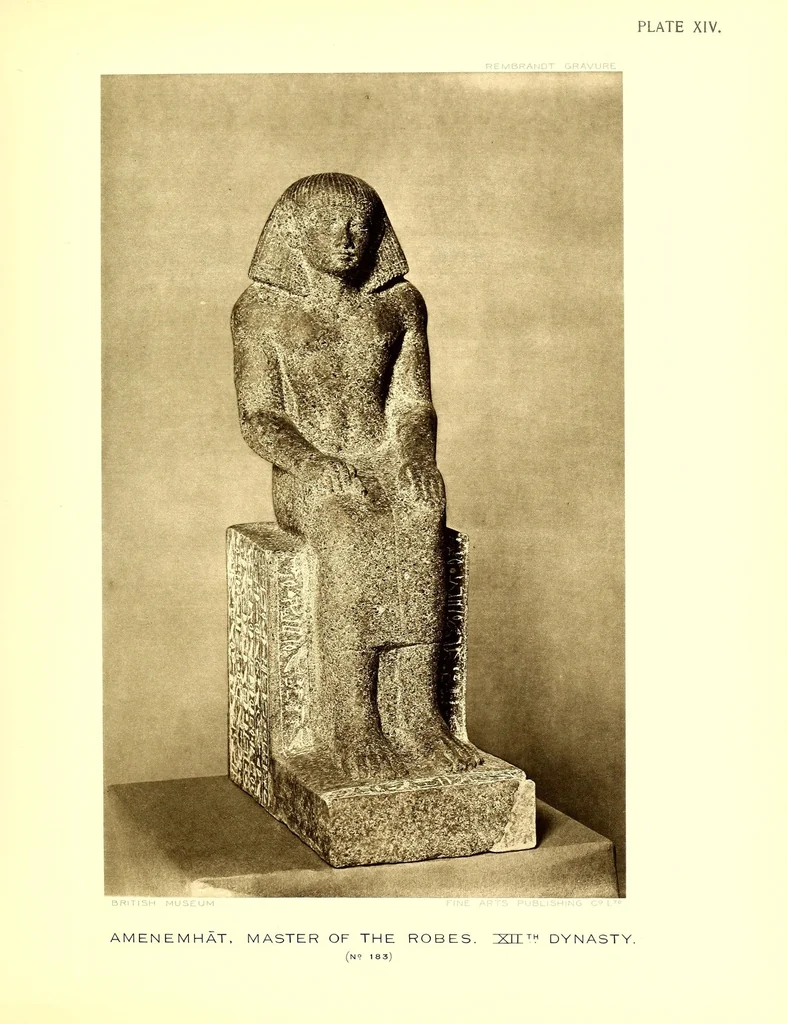 An illustration from Egyptian sculptures in the British museum, 1914, leaf 83