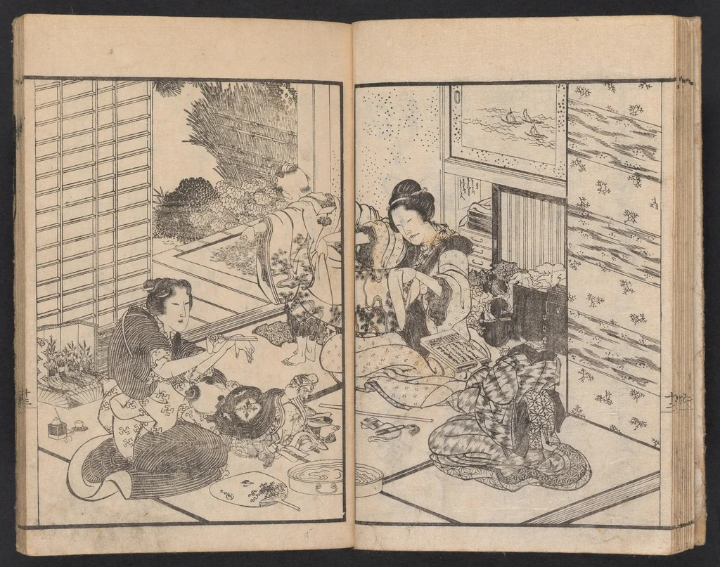 An illustration from Ehon onna Imagawa, 1844, leaf 14