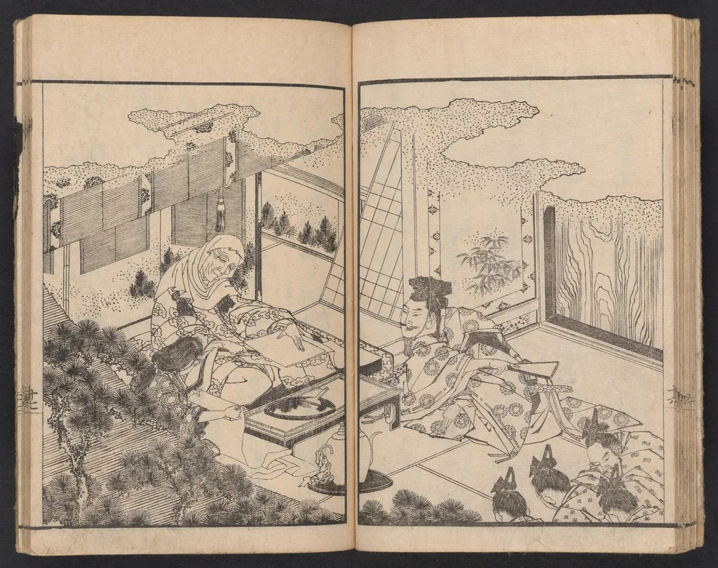 An illustration from Ehon onna Imagawa, 1844, leaf 18