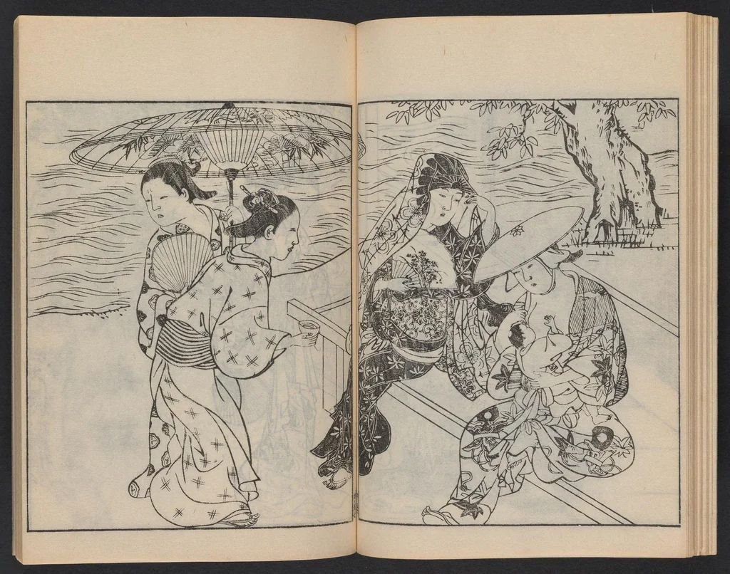 An illustration from Ehon tokiwagusa, 1868, leaf 29