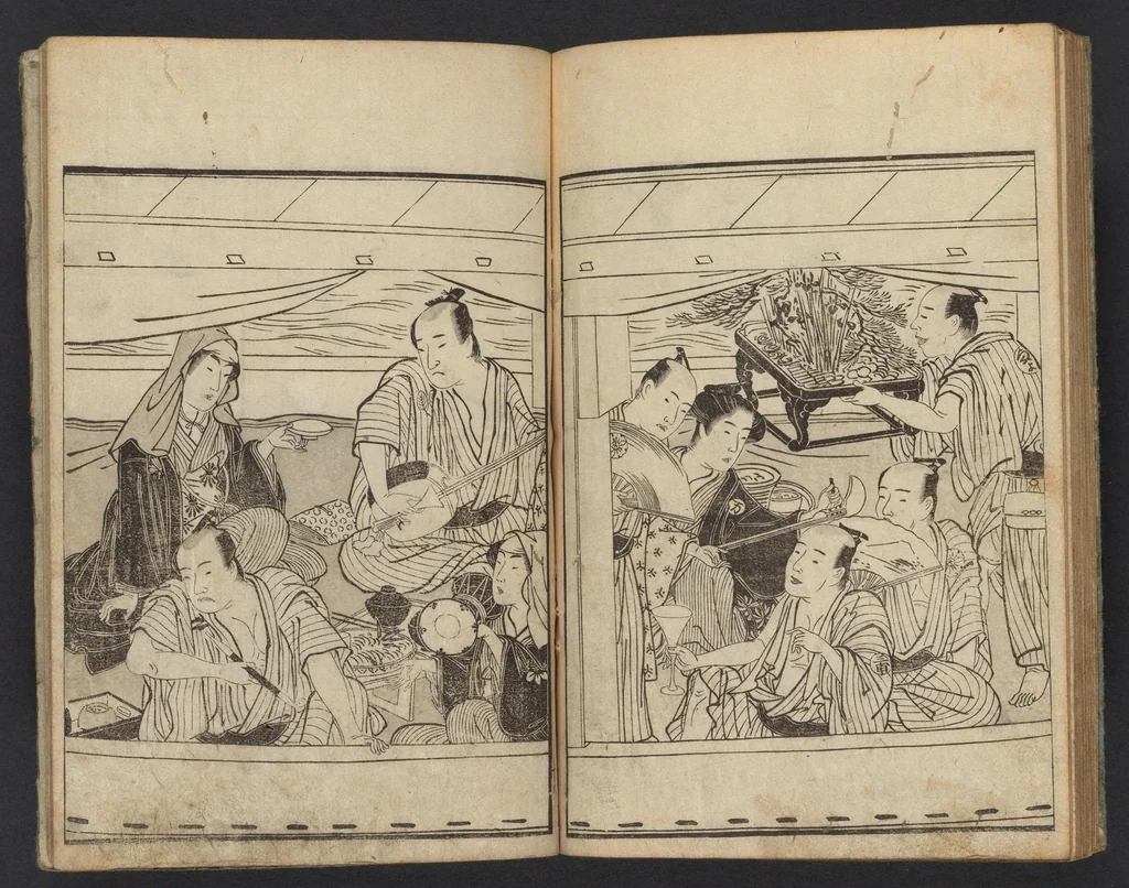 An illustration from Ehon yakusha natsu no fuji, 1780, leaf 19
