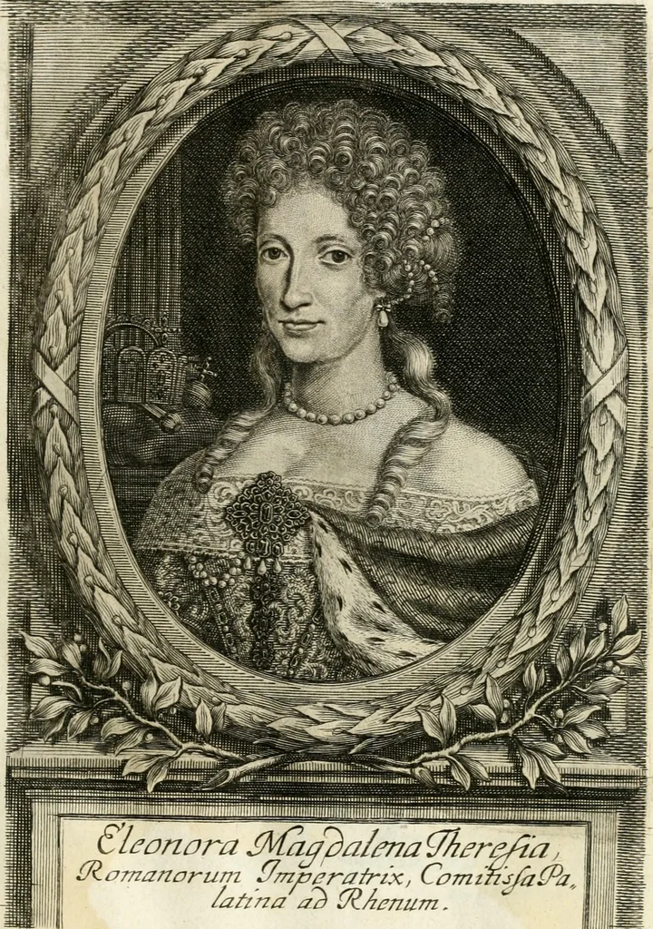 An illustration from Eigentliche Abbildungen Beeder Römm. Kayserl. wie auch der Röm. Königl. Majestäten und dann sämtlicher Herren Chur-Fuersten dess H. Röm Reichs ... Statt Augsburg im Jahr 1689 und 1690. Theils in eiger hoher person, Theils durch Dero Gevoll. mächtigte hochansehnliche herren Abgesandten erscheinen, 1689, leaf 10
