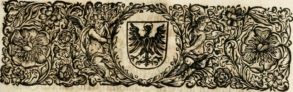 An illustration from Eigentliche Abbildungen Beeder Römm. Kayserl. wie auch der Röm. Königl. Majestäten und dann sämtlicher Herren Chur-Fuersten dess H. Röm Reichs ... Statt Augsburg im Jahr 1689 und 1690. Theils in eiger hoher person, Theils durch Dero Gevoll. mächtigte hochansehnliche herren Abgesandten erscheinen, 1689, leaf 146