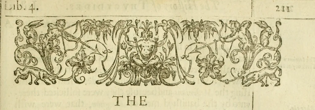 An illustration from Eight bookes of the Peloponnesian Warre, 1634, leaf 250