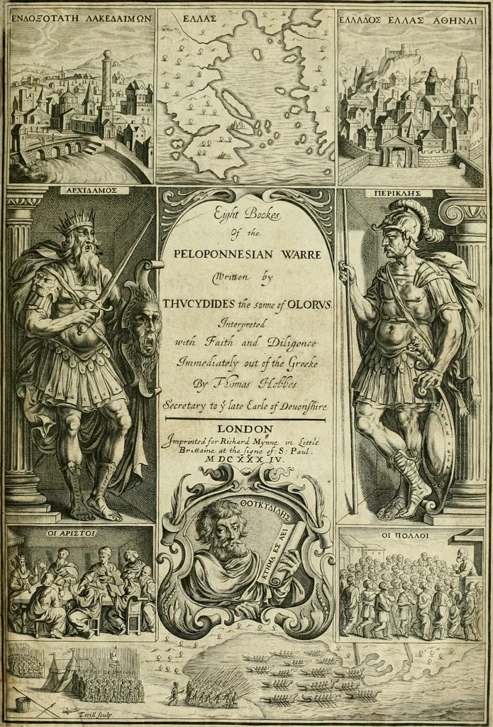 An illustration from Eight bookes of the Peloponnesian Warre, 1634, leaf 6