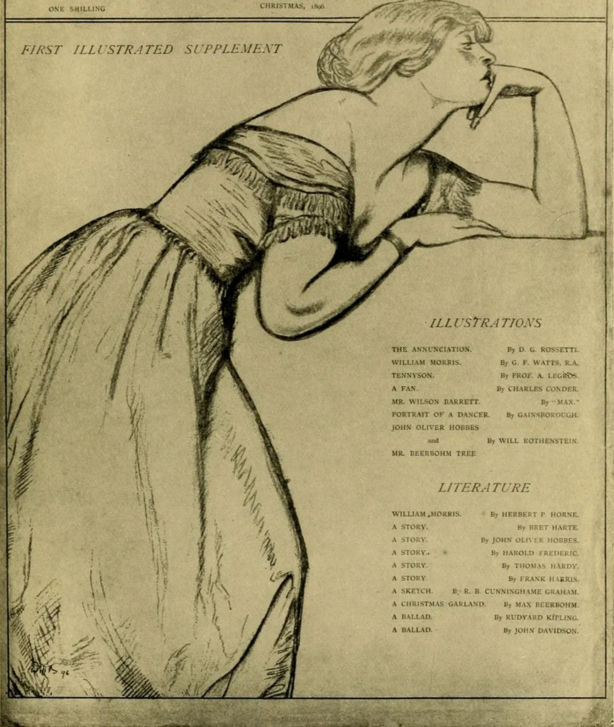 An illustration from The eighteen nineties; a review of art and ideas at the close of the nineteenth century, by Holbrook Jackson, 1922, leaf 41
