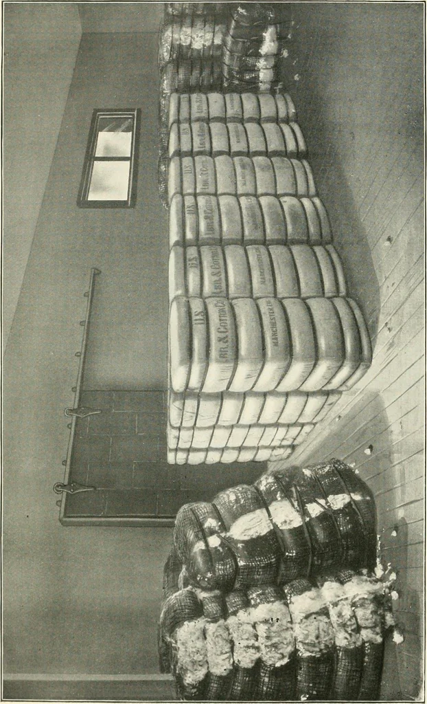 An illustration from The eighth International Congress of Delegated Representatives of Master Cotton Spinners' and Manufacturers' Associations, held in the halls of the University, Barcelona, May 8th, 9th, and 10th, 1911, 1911, leaf 308