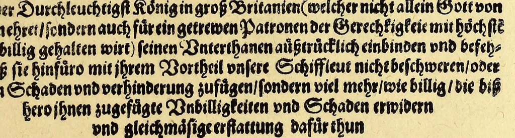 An illustration from Eilffter Theil der Orientalischen Indien, darinnen erstlich begriffenwerden zwo Schiffahrten Herrn Americi Vesputii, welche er auss Befehl Königs Emanuelis von Portugall anno 1501. in Ost Indien vorgenommen. : Zum andern, ein warhafftiger vnd zuvor nie erhörter Bericht eines Englischen, welcher, nach dem er in einem Schiff, die Auffahrt genandt, in Cambaja dem eussersten Theil Ost Indiens Schiffbruchgelidten, zu Land durch viele vnbekandte Königreich vnd grosse Stätte gereiset, vnd was ihme vberall begegnet vnd zuhanden gestossen. Zum dritten, ein historische Beschreibung von Erfindung vnd Beschaffenheit der Landschafft Spitzberg, &c. Item, ein kurtze Erzehlung, was alle andere Fischer Anno 1613. von den Englischen erlidten, neben angehängter Protestation, wider der Engelländer angemassten Erbgerechtigkeit, vber gedachte Landschaft Spitzberg, &c., 1618, leaf 67