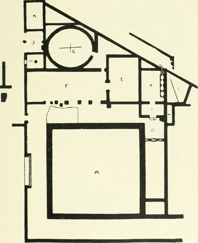 An illustration from Eine Gebäudegruppe in Olympia, 1909, leaf 48