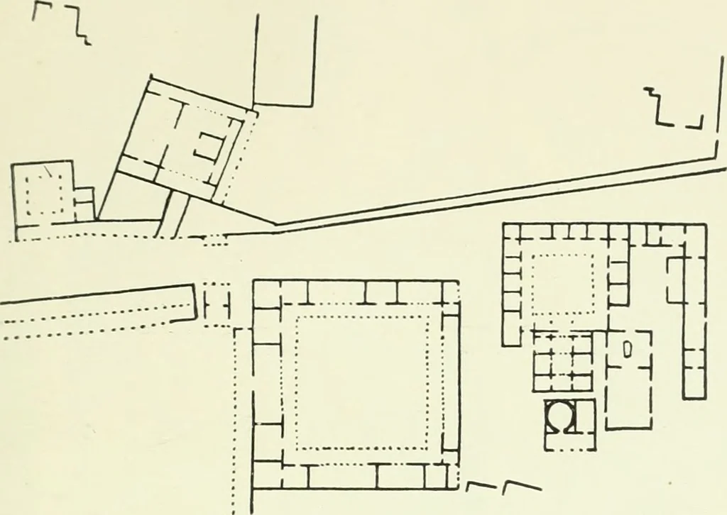 An illustration from Eine Gebäudegruppe in Olympia, 1909, leaf 54