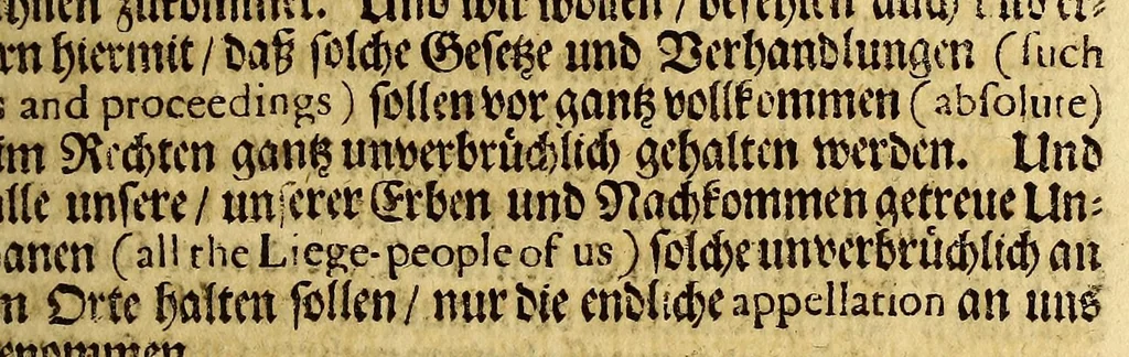 An illustration from Eine Nachricht wegen der Landschaft Pennsilvania in America: : welche jüngstens unter dem grossen Siegel in Engelland an William Penn, &c. Sambt den Freyheiten und der Macht, so zu behöriger guten Regierung derselben nötig übergeben worden, und zum Unterricht derer, so etwan bereits bewogen, oder noch möchten bewogen werden, ümb sich selbsten darhin zu begeben, oder einige Vediente und Gefinde an diesen Ort zu senden, hiermit Fund gethan wird., 1681, leaf 23