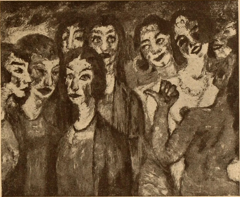 An illustration from Einfuhrung in die moderne Kunst, 1917, leaf 154