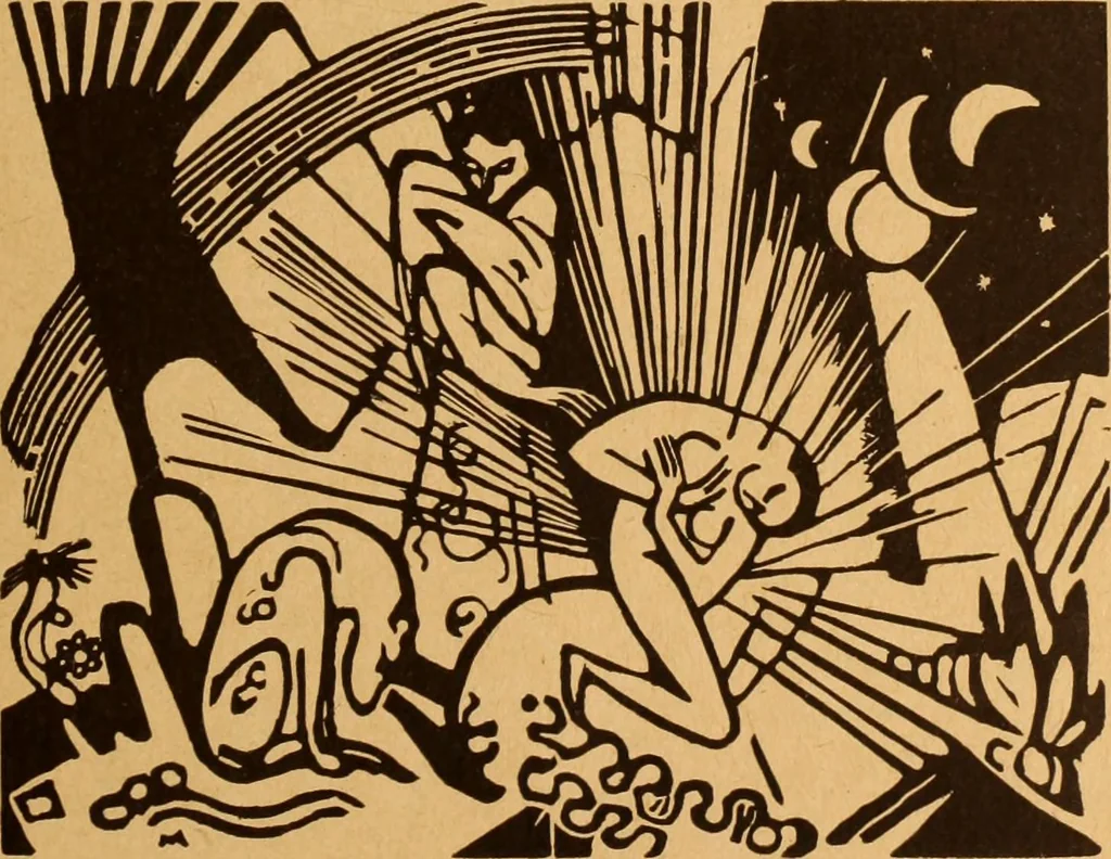 An illustration from Einfuhrung in die moderne Kunst, 1917, leaf 158