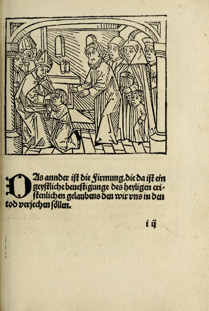 An illustration from Ein loblich büchlin von der Gmachelschafft so sich zwischen Got vn[d] der sele gar nuutzlich vnd fruchtperlichen zelessen ist, leaf 133