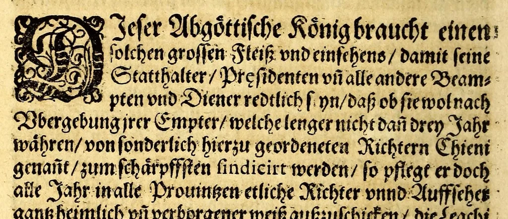 An illustration from Ein neuwe, kurtze, doch warhafftige Beschreibung dess gar grossmächtigen weitbegriffenen, bisshero vnbekandten Königreichs China: seiner fünffzehen gewaltigen Prouincien ..., 1589, leaf 138