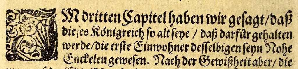 An illustration from Ein neuwe, kurtze, doch warhafftige Beschreibung dess gar grossmächtigen weitbegriffenen, bisshero vnbekandten Königreichs China: seiner fünffzehen gewaltigen Prouincien ..., 1589, leaf 36