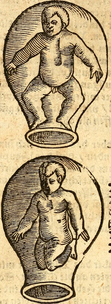 An illustration from Ein newer Albertus Magnus. Von Weybern vnd Geburten der Kinder, sampt jhren Artzneyen. Auch von Tugenden etlicher fürnemer Kreüter, vnd von Krafft der Edlen Gestein. Von art vnd Natur etlicher Thier. Mit sampt einem bewerten Regiment für die Pestilentz. Alles auffs new gebessert, durch Q. Apollinarem, 1602, leaf 23