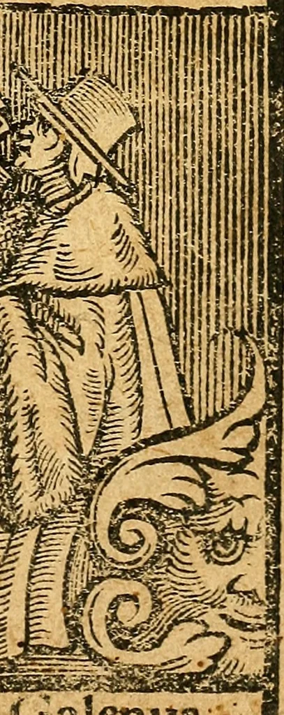 An illustration from Ein newer Albertus Magnus. Von Weybern vnd Geburten der Kinder, sampt jhren Artzneyen. Auch von Tugenden etlicher fürnemer Kreüter, vnd von Krafft der Edlen Gestein. Von art vnd Natur etlicher Thier. Mit sampt einem bewerten Regiment für die Pestilentz. Alles auffs new gebessert, durch Q. Apollinarem, 1602, leaf 6