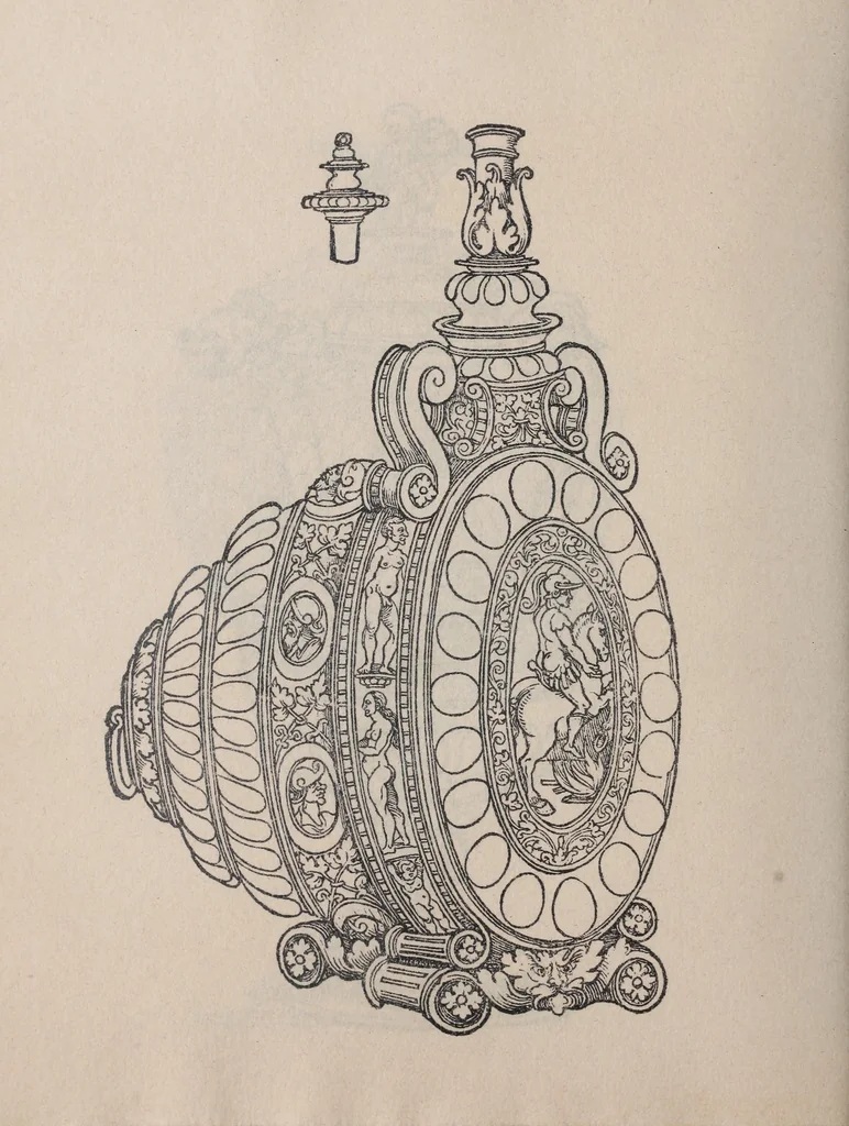 An illustration from Ein new Kunst-Büchlein; a book of ornamental designs for goldsmiths, 1897, leaf 18