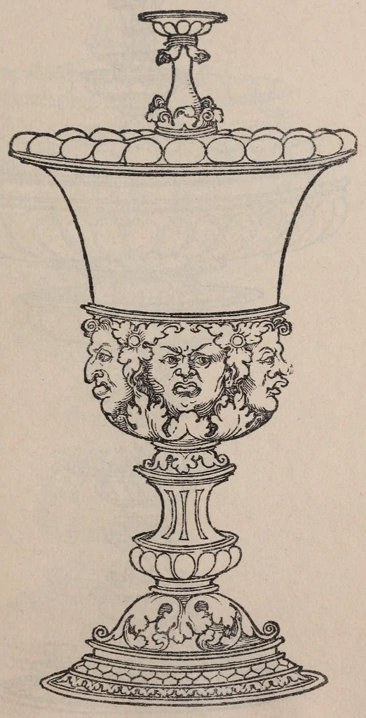 An illustration from Ein new Kunst-Büchlein; a book of ornamental designs for goldsmiths, 1897, leaf 23