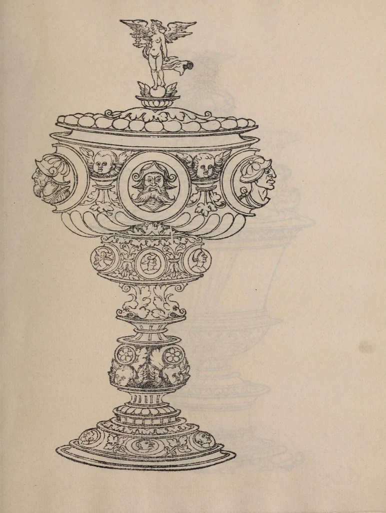 An illustration from Ein new Kunst-Büchlein; a book of ornamental designs for goldsmiths, 1897, leaf 25