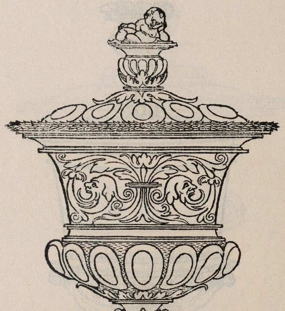 An illustration from Ein new Kunst-Büchlein; a book of ornamental designs for goldsmiths, 1897, leaf 32