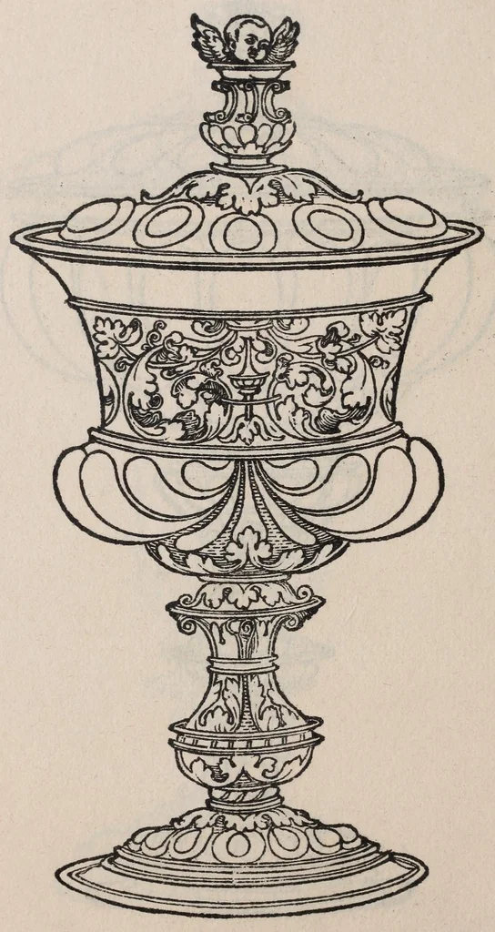 An illustration from Ein new Kunst-Büchlein; a book of ornamental designs for goldsmiths, 1897, leaf 42