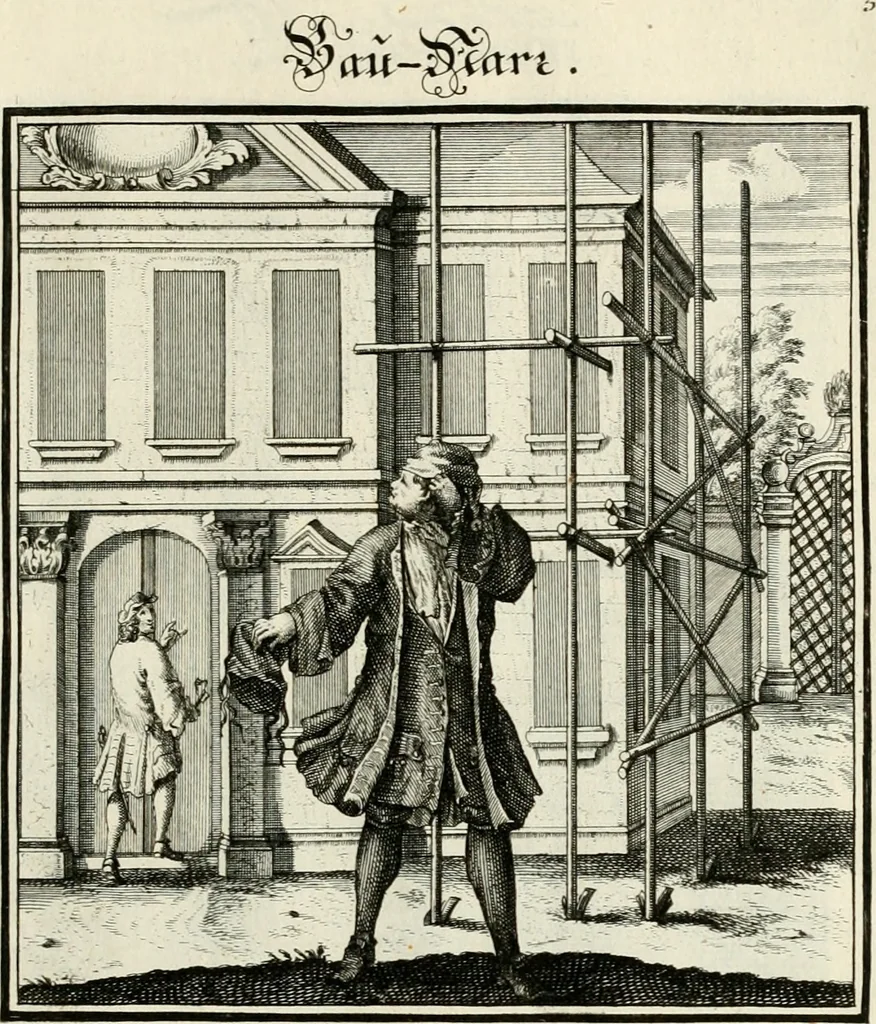 An illustration from Ein Schock Phantastn in einem Kasten : mit ihrem Pourtrait gar net in Kupffer gebracht und ausgelacht, samt einer Vorred, 1700, leaf 26
