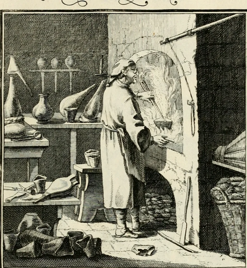 An illustration from Ein Schock Phantastn in einem Kasten : mit ihrem Pourtrait gar net in Kupffer gebracht und ausgelacht, samt einer Vorred, 1700, leaf 62