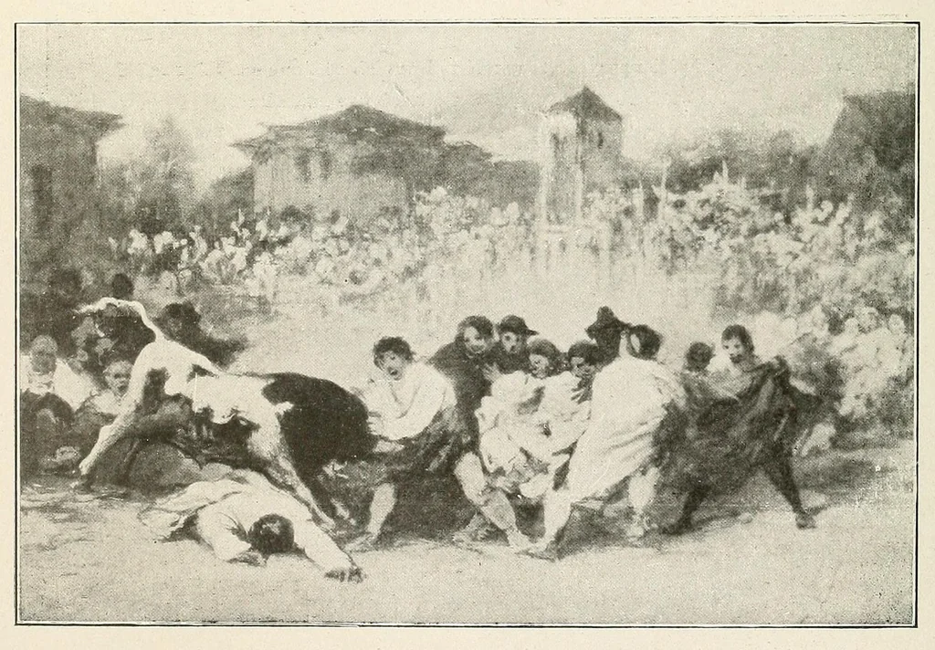 An illustration from El Arte en la tauromaquia : catálogo de la exposición, 1918, leaf 112