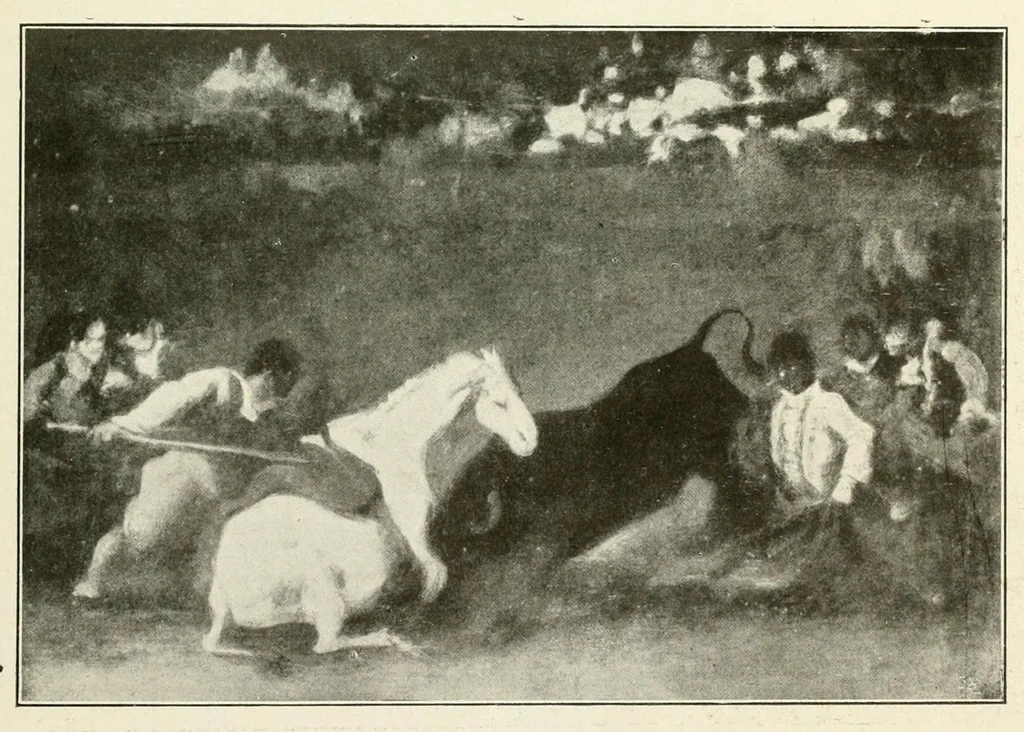 An illustration from El Arte en la tauromaquia : catálogo de la exposición, 1918, leaf 113