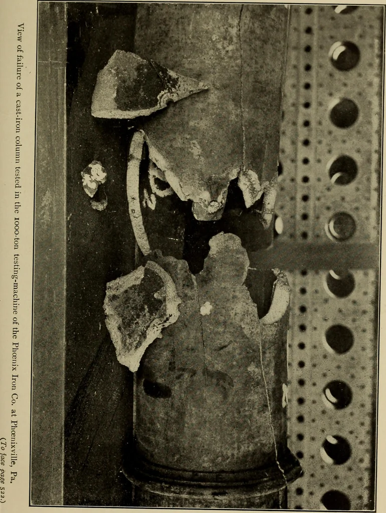 An illustration from The elasticity and resistance of the materials of engineering, 1915, leaf 574