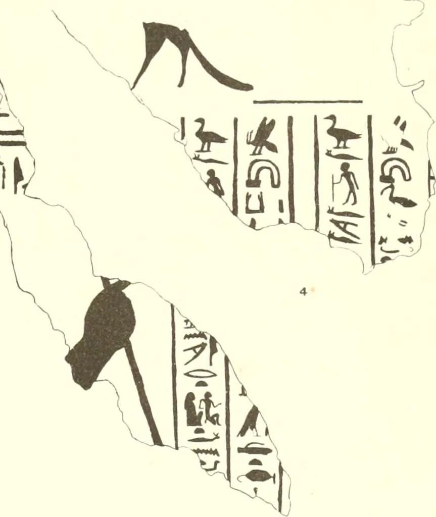 An illustration from El Bersheh, 1893, leaf 103