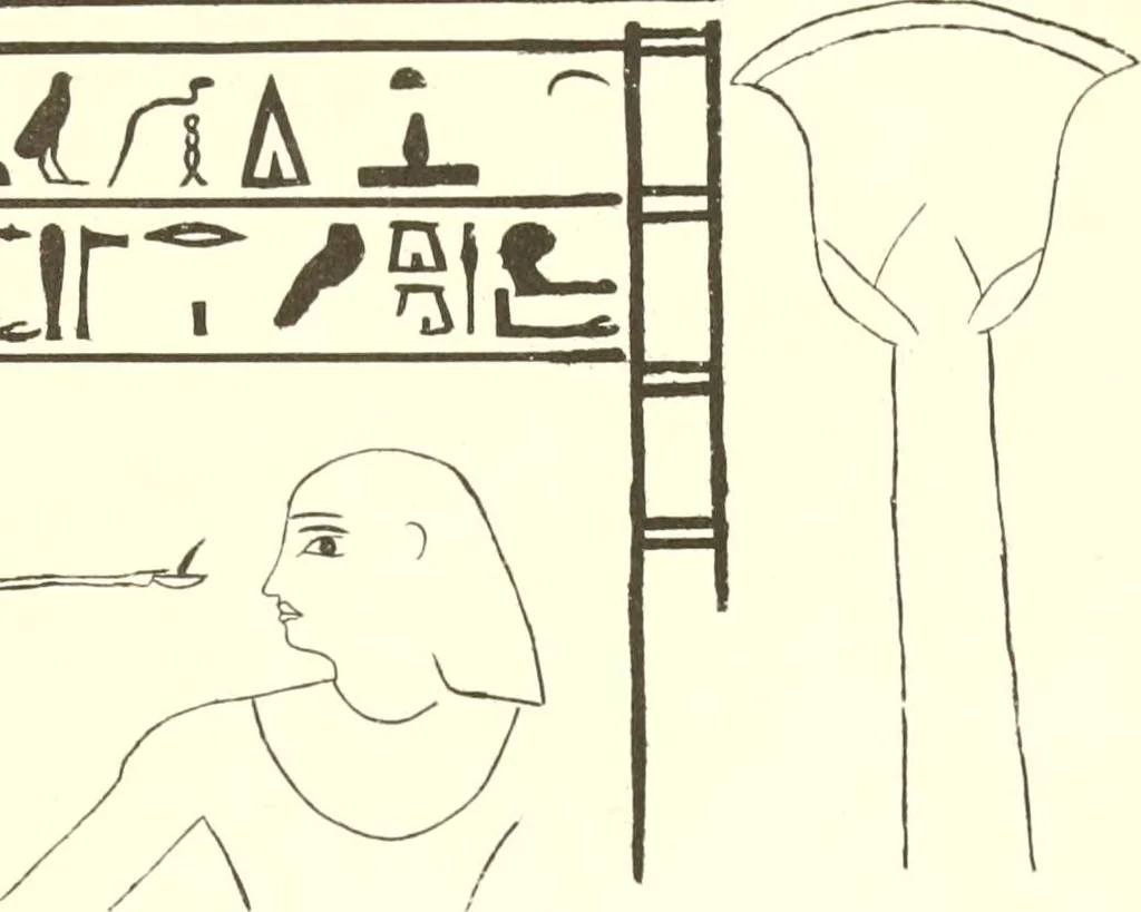 An illustration from El Bersheh, 1893, leaf 115