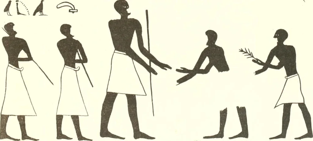 An illustration from El Bersheh, 1893, leaf 115