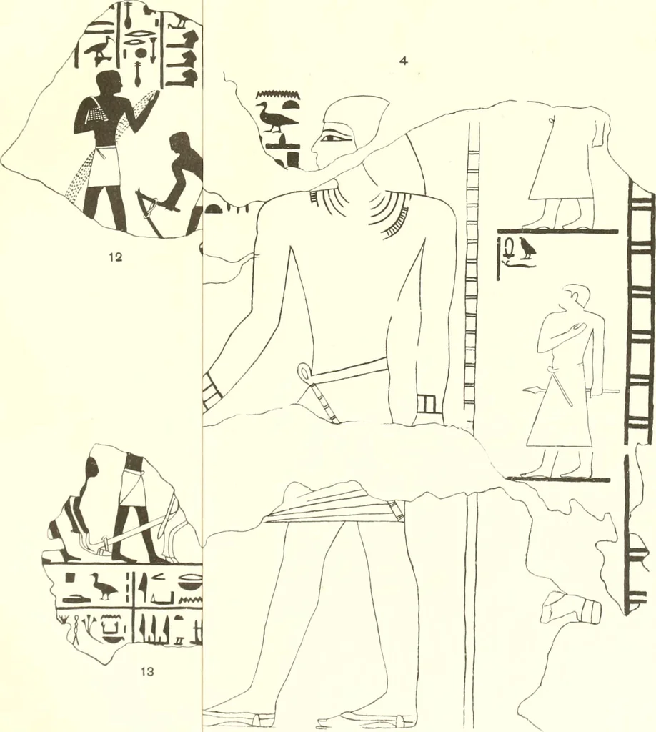 An illustration from El Bersheh, 1893, leaf 97