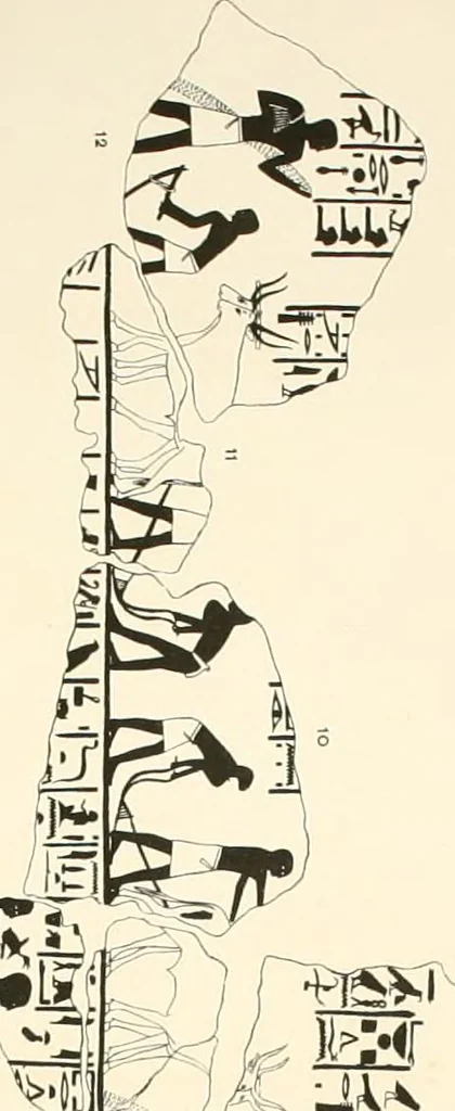An illustration from El Bersheh, 1893, leaf 98