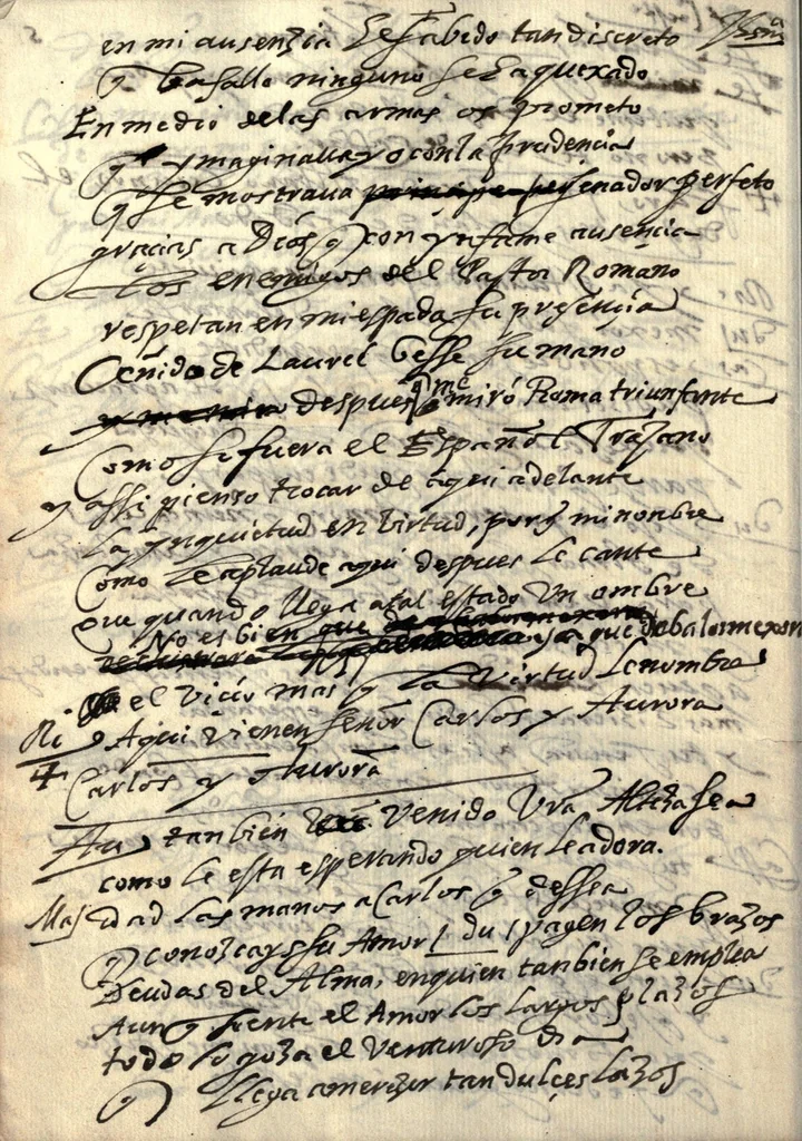 An illustration from El castigo sin venganza : tragedia., 1632, leaf 110