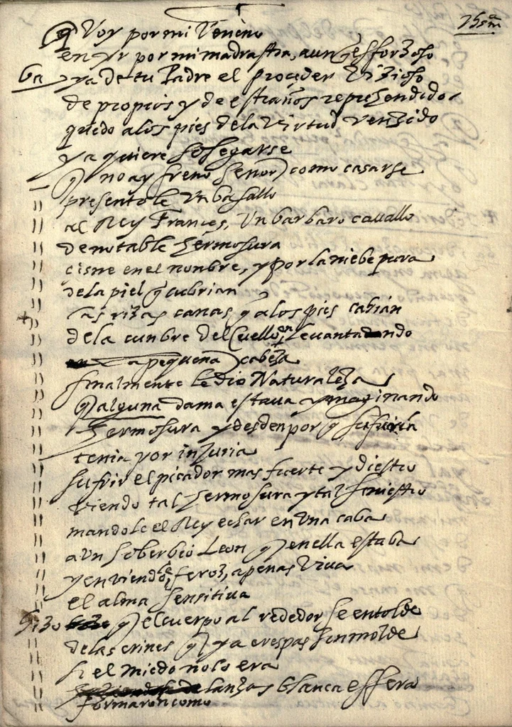 An illustration from El castigo sin venganza : tragedia., 1632, leaf 26