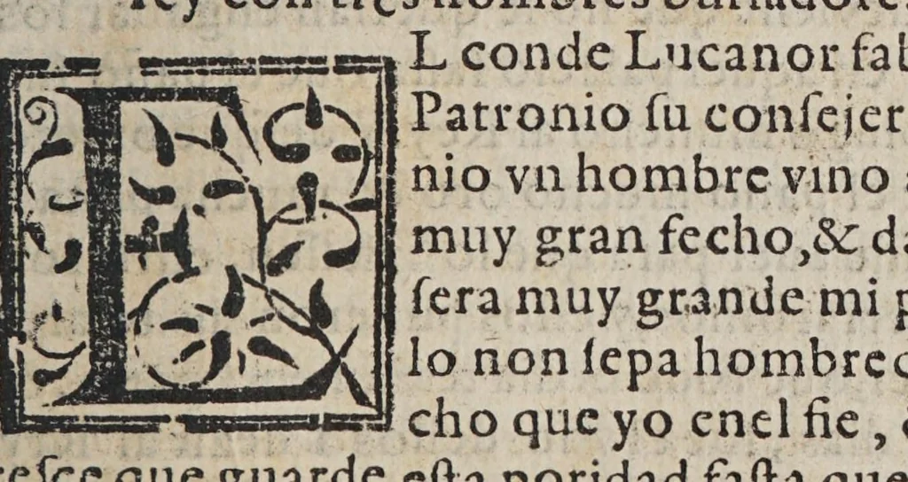 An illustration from El Conde Lvcanor : Compuesto por el excelentissimo principe Don Iuan Manuel ... Dirigido por Gonçalo de Argote y de Molina, al ... Seņor Don Pedro Manvel .., 1575, leaf 171