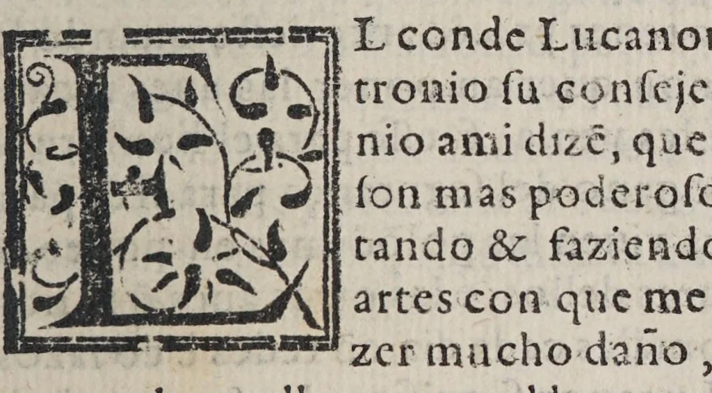 An illustration from El Conde Lvcanor : Compuesto por el excelentissimo principe Don Iuan Manuel ... Dirigido por Gonçalo de Argote y de Molina, al ... Seņor Don Pedro Manvel .., 1575, leaf 239