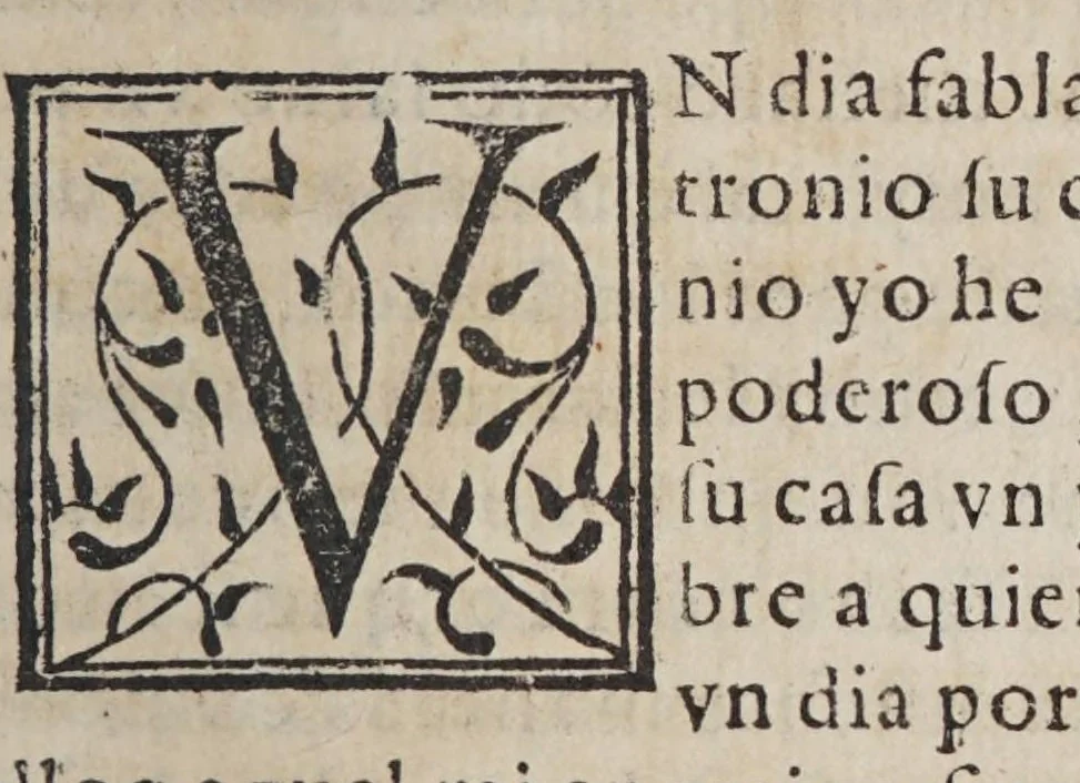 An illustration from El Conde Lvcanor : Compuesto por el excelentissimo principe Don Iuan Manuel ... Dirigido por Gonçalo de Argote y de Molina, al ... Seņor Don Pedro Manvel .., 1575, leaf 255