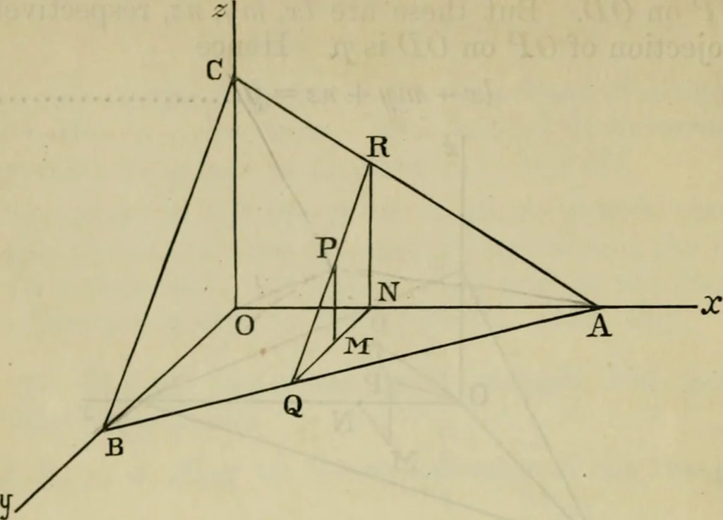 An illustration from An elementary treatise on solid geometry, 1886, leaf 32