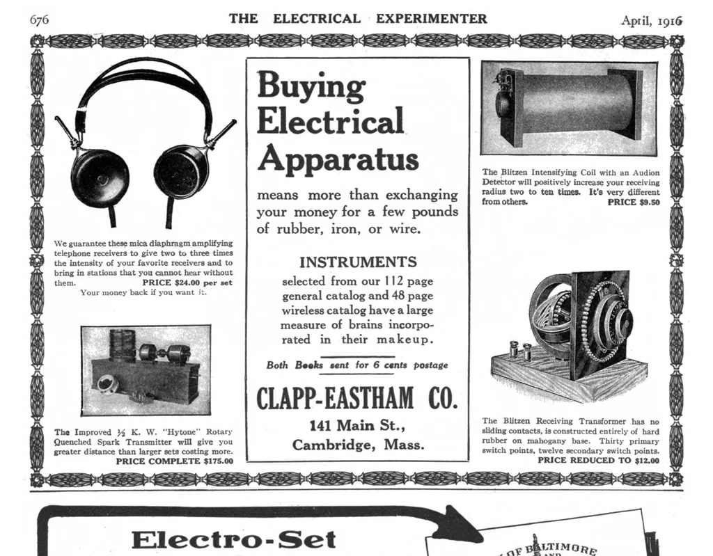 An illustration from Electrical Experimenter 1916-04, 1916, leaf 5