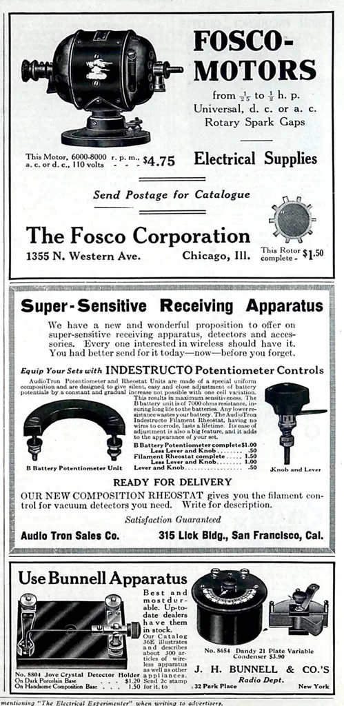 An illustration from Electrical Experimenter 1917-04, 1917, leaf 62