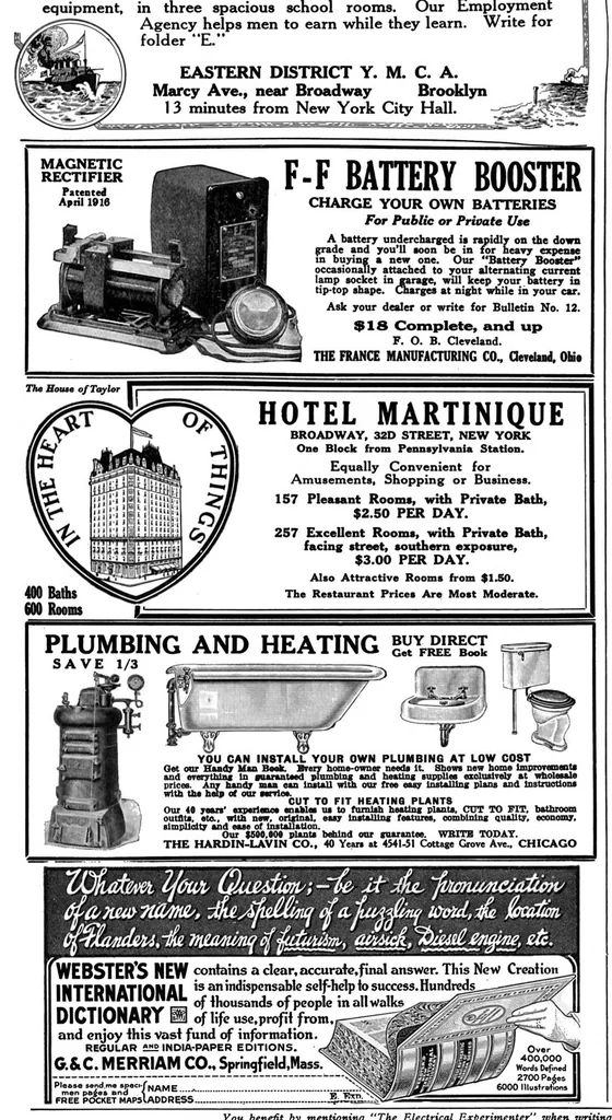An illustration from Electrical Experimenter 1917-12, 1917, leaf 65