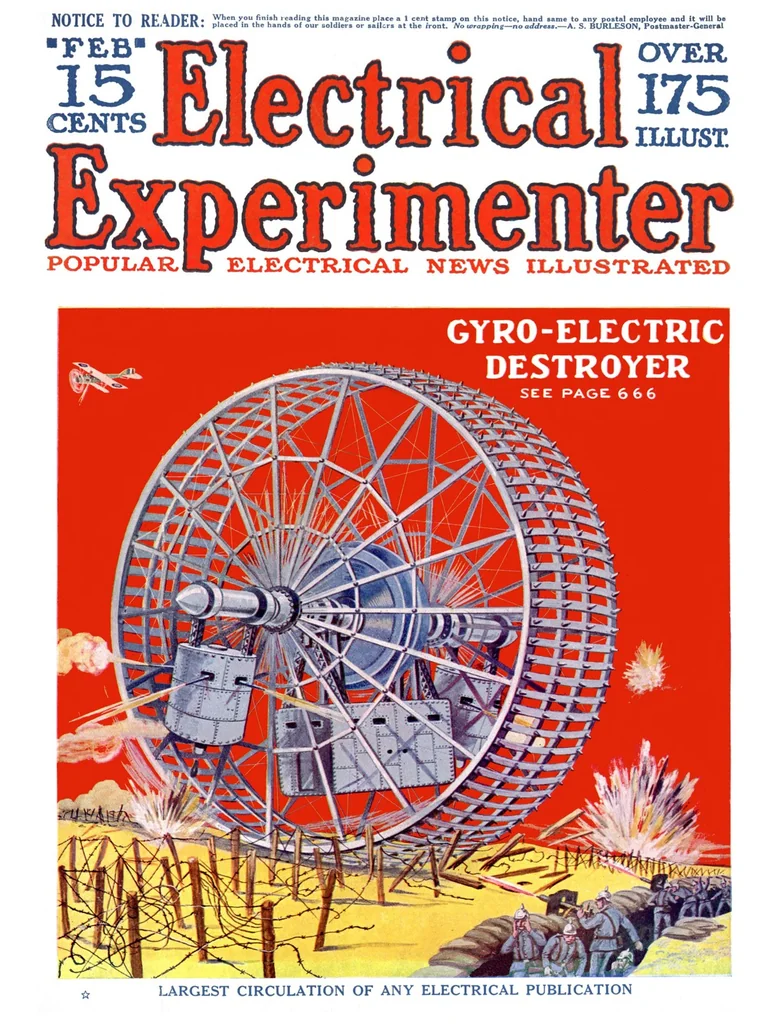 An illustration from Electrical Experimenter 1918-02, 1918, leaf 0