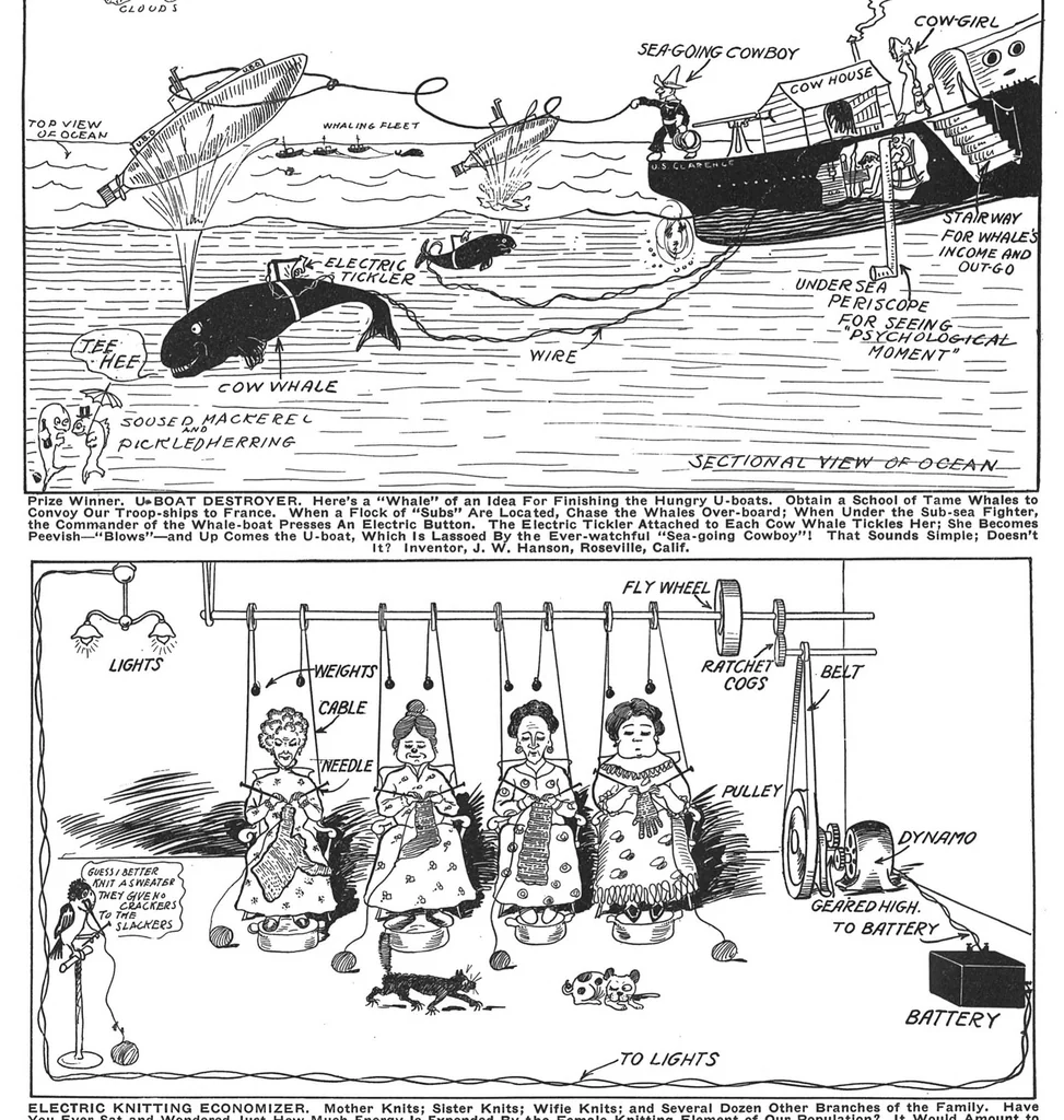 An illustration from Electrical Experimenter 1918-02, 1918, leaf 48